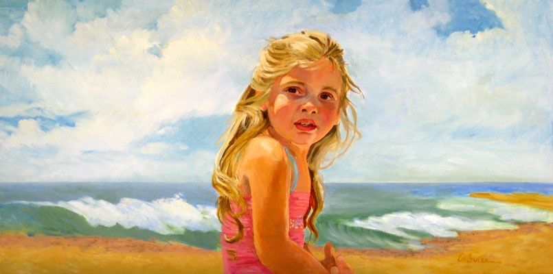 Alison, little girl on beach